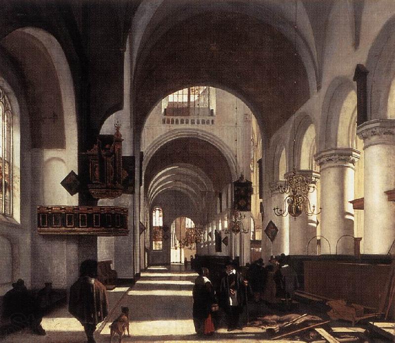 WITTE, Emanuel de Interior of a Church France oil painting art